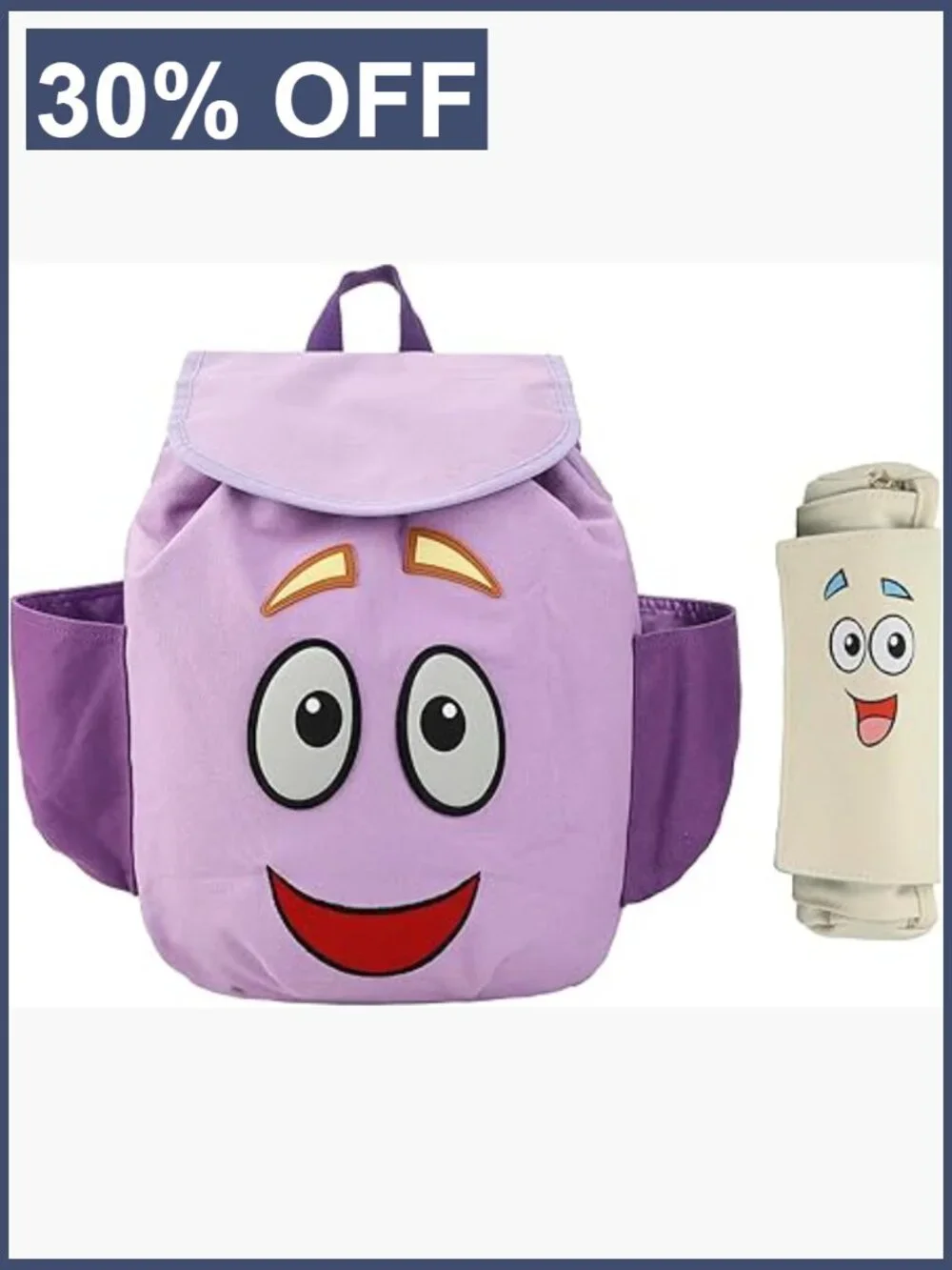 Dora The Explorer Novelty Backpack with Map Pouch 13 inch